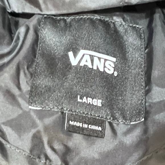 Vans Hooded Windbreaker Jacket Men Large Quarter Zip Pockets Lightweight New - Picture 5 of 6